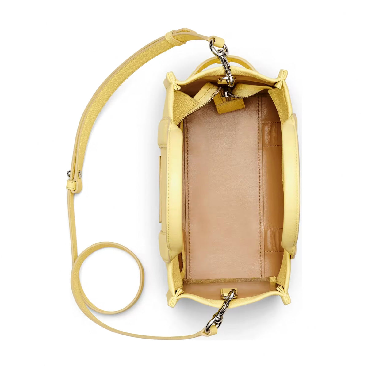 Marc Jacobs The Leather Small Tote Bag - CUSTARD
