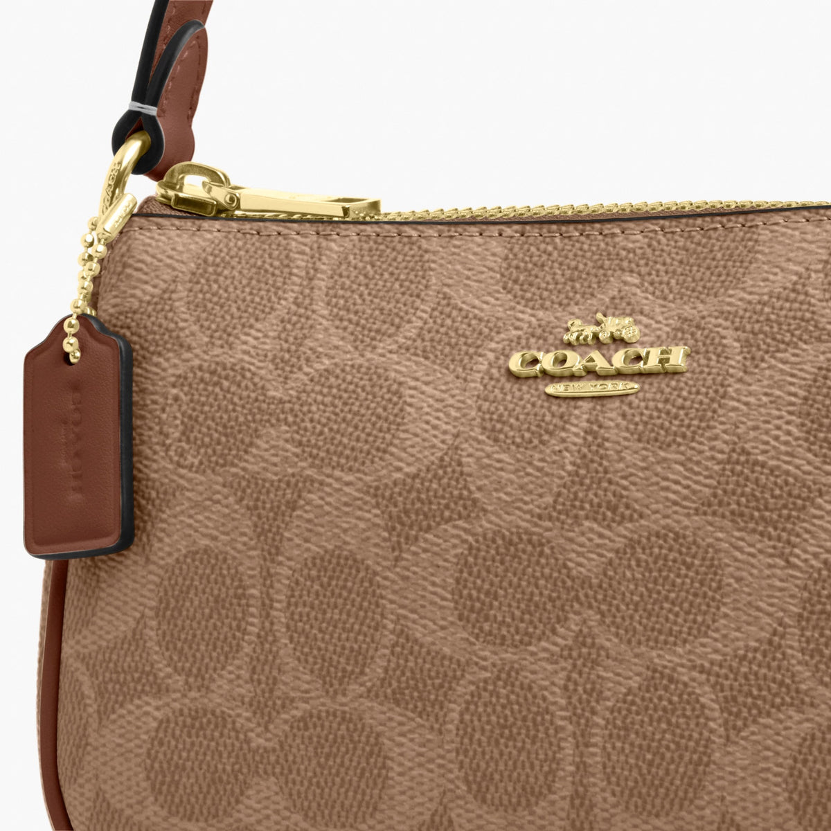 Coach Nolita 19 In Signature Canvas - Gold/Tan/Brown