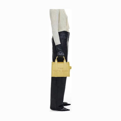 Marc Jacobs The Leather Small Tote Bag - CUSTARD