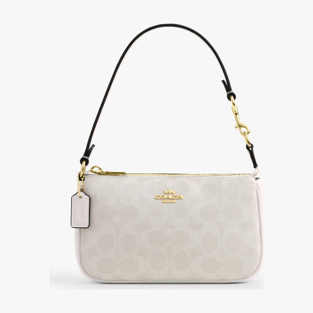 Coach Nolita 19 In Signature Canvas - Gold/White/Chalk