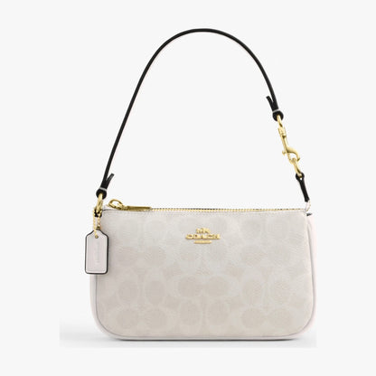 Coach Nolita 19 In Signature Canvas - Gold/White/Chalk