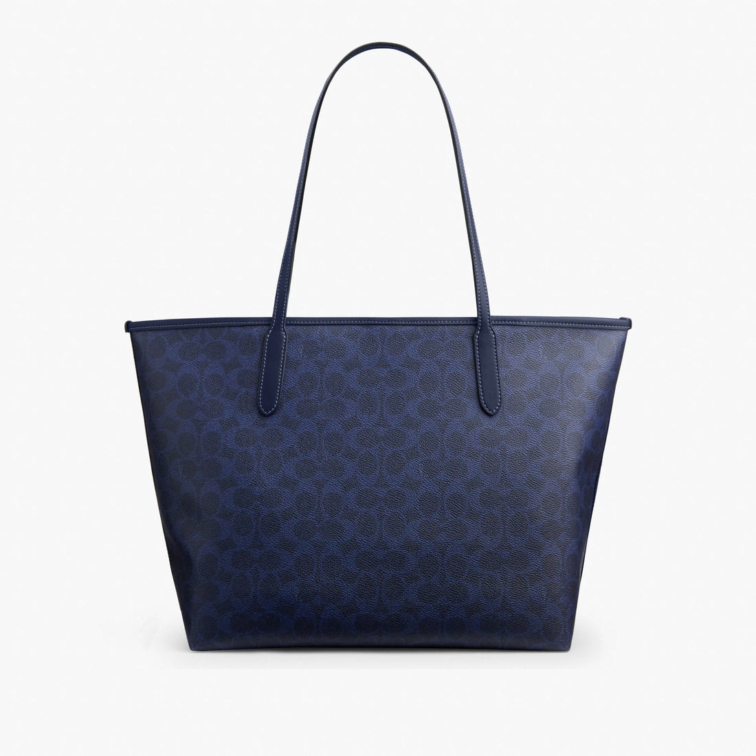 Coach City Tote Bag In Signature Canvas - Gold/Navy