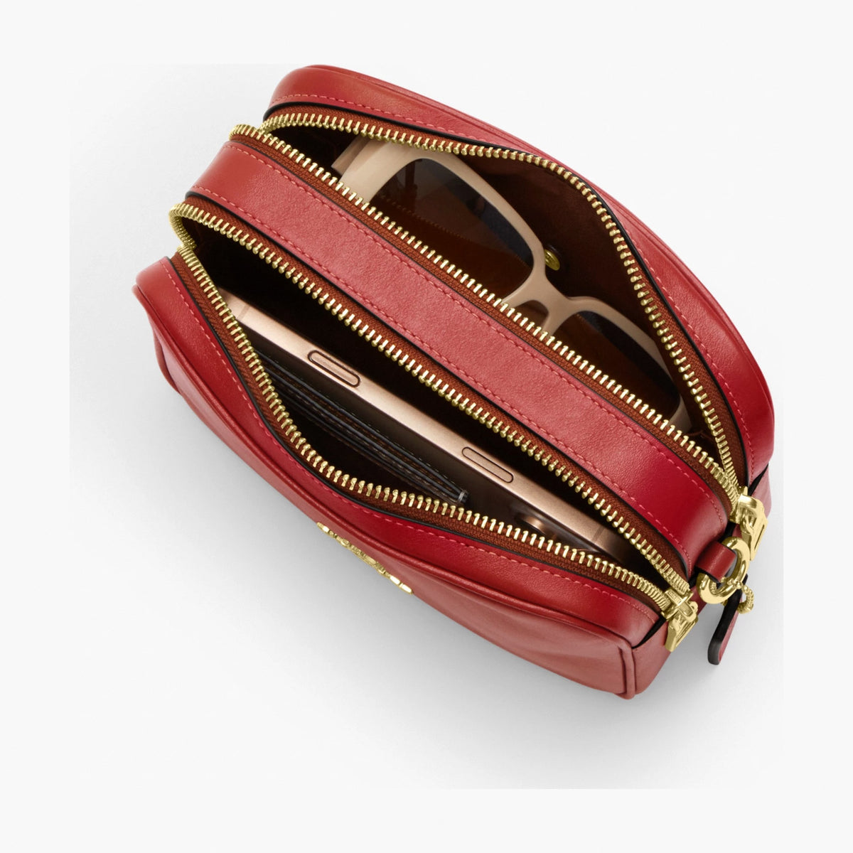 Coach Mini Carey Crossbody Bag - Gold/Poppy