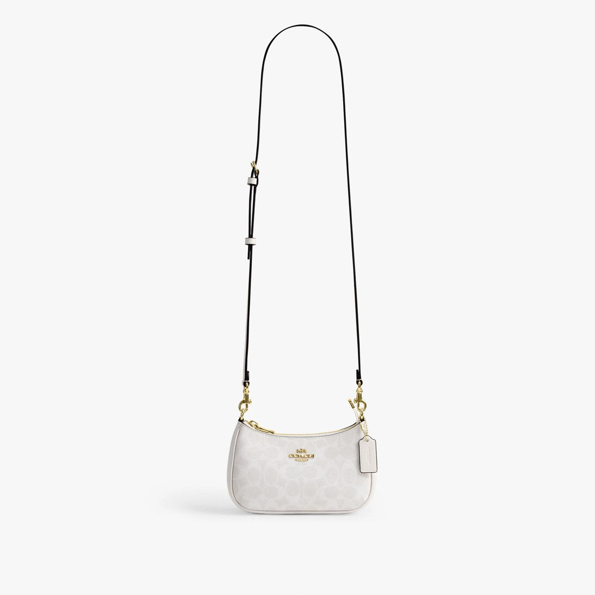 Coach Teri Mini Crossbody Bag In Signature Canvas - Gold/White/Chalk