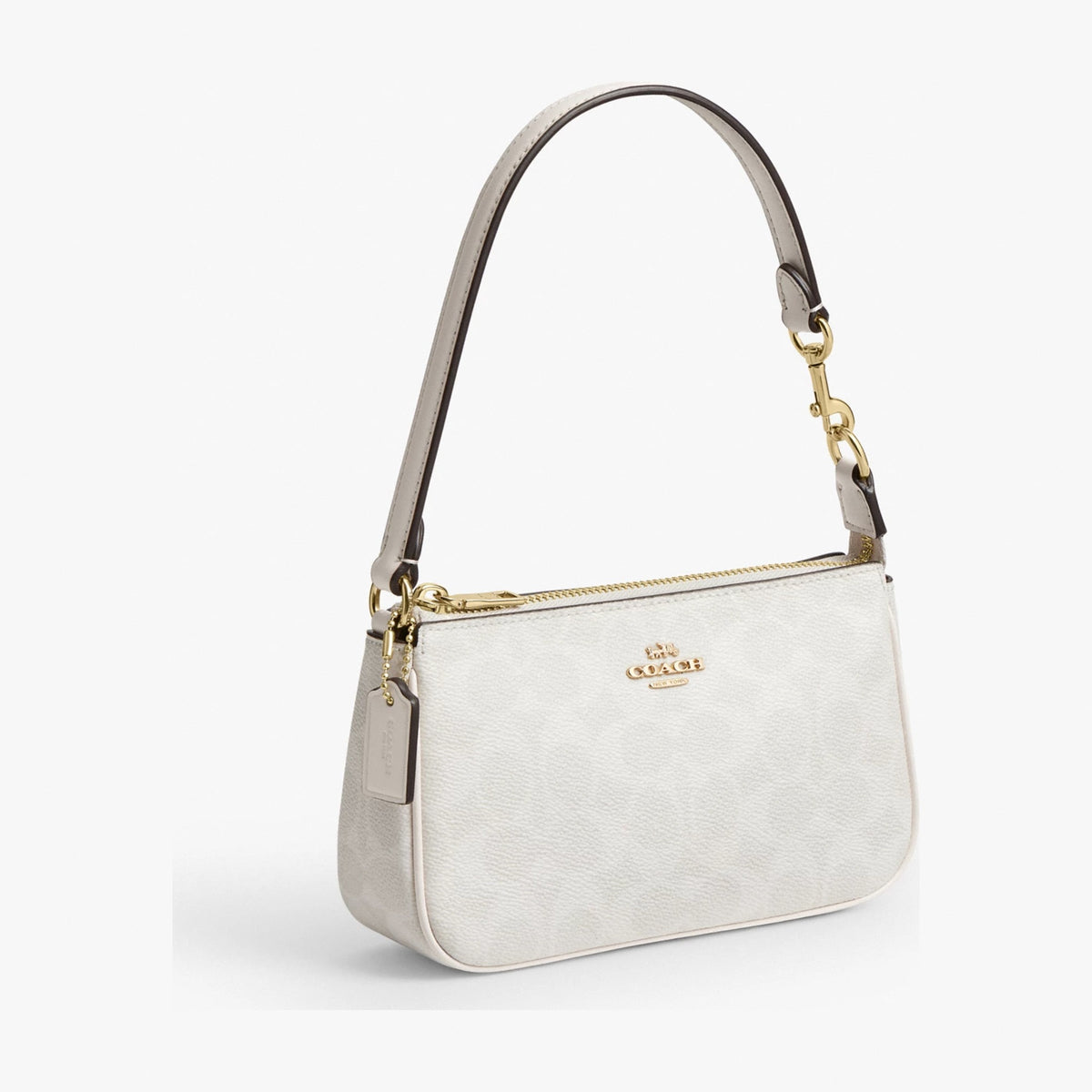Coach Nolita 19 In Signature Canvas - Gold/White/Chalk