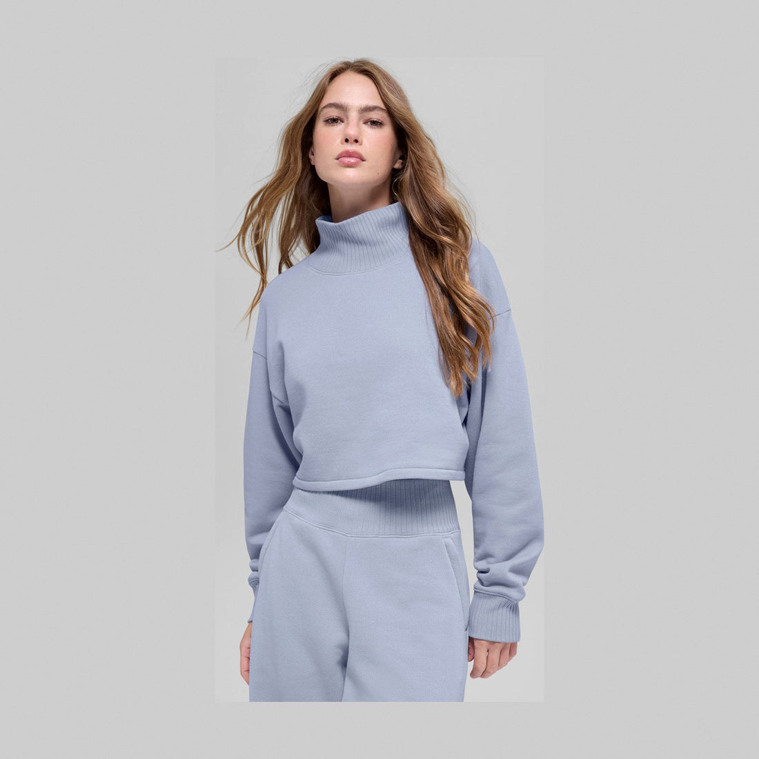 Alo Yoga Cropped Serenity Coverup - Winter Frost