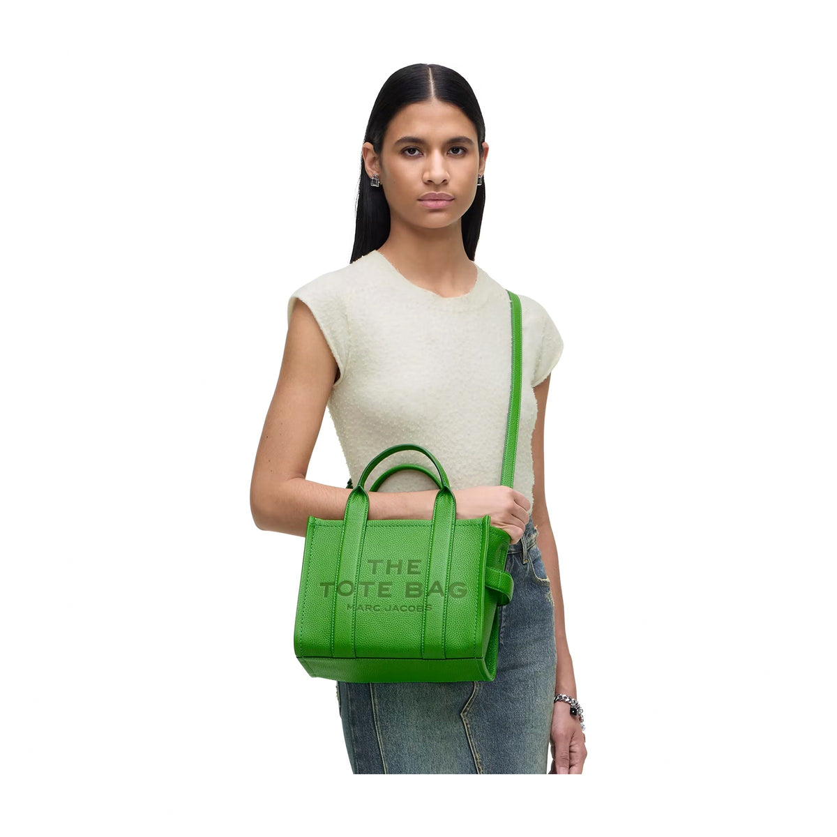 Marc Jacobs The Leather Small Tote Bag - KIWI