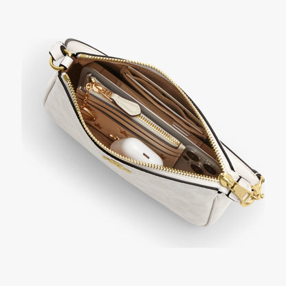 Coach Nolita 19 In Signature Canvas - Gold/White/Chalk