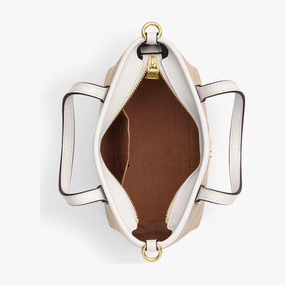 Coach City Mini Tote Bag In Signature Canvas - Gold/Sand/Chalk
