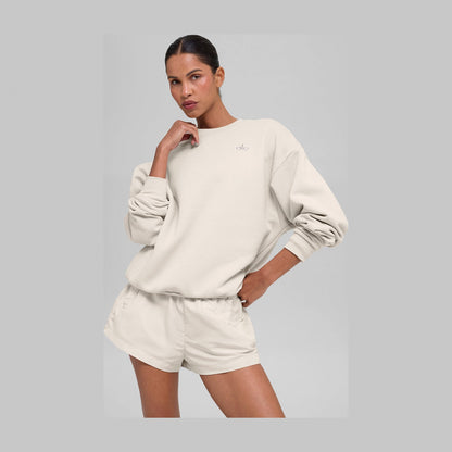 Alo Yoga Accolade Crew Neck Pullover - Bone