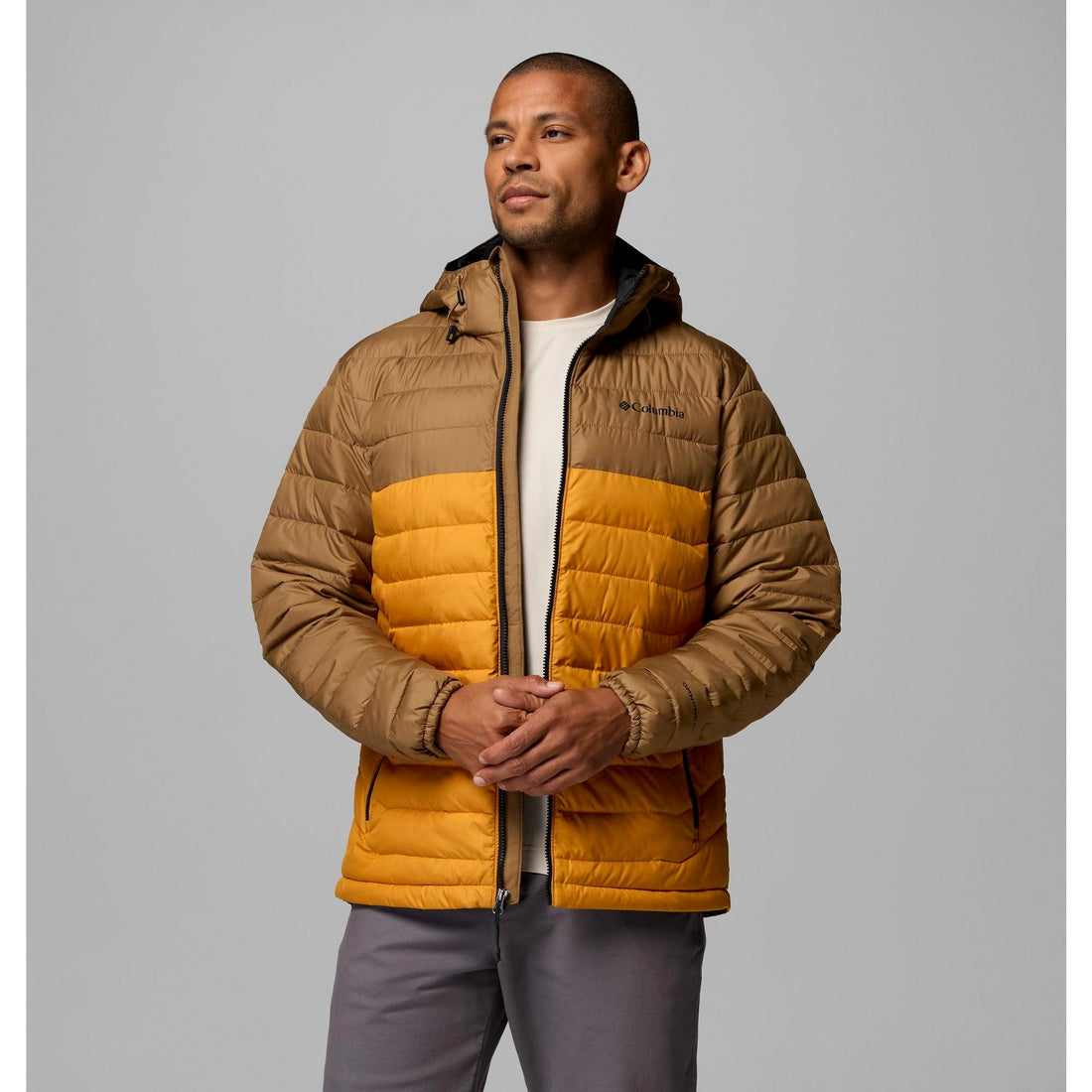 Columbia Men's Powder Lite II Hooded Jacket - Squash, Delta