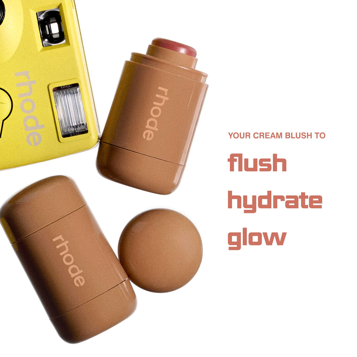 Rhode Pocket Blush Buildable Hydrating Cream Blush - Tan Line - pinky tan