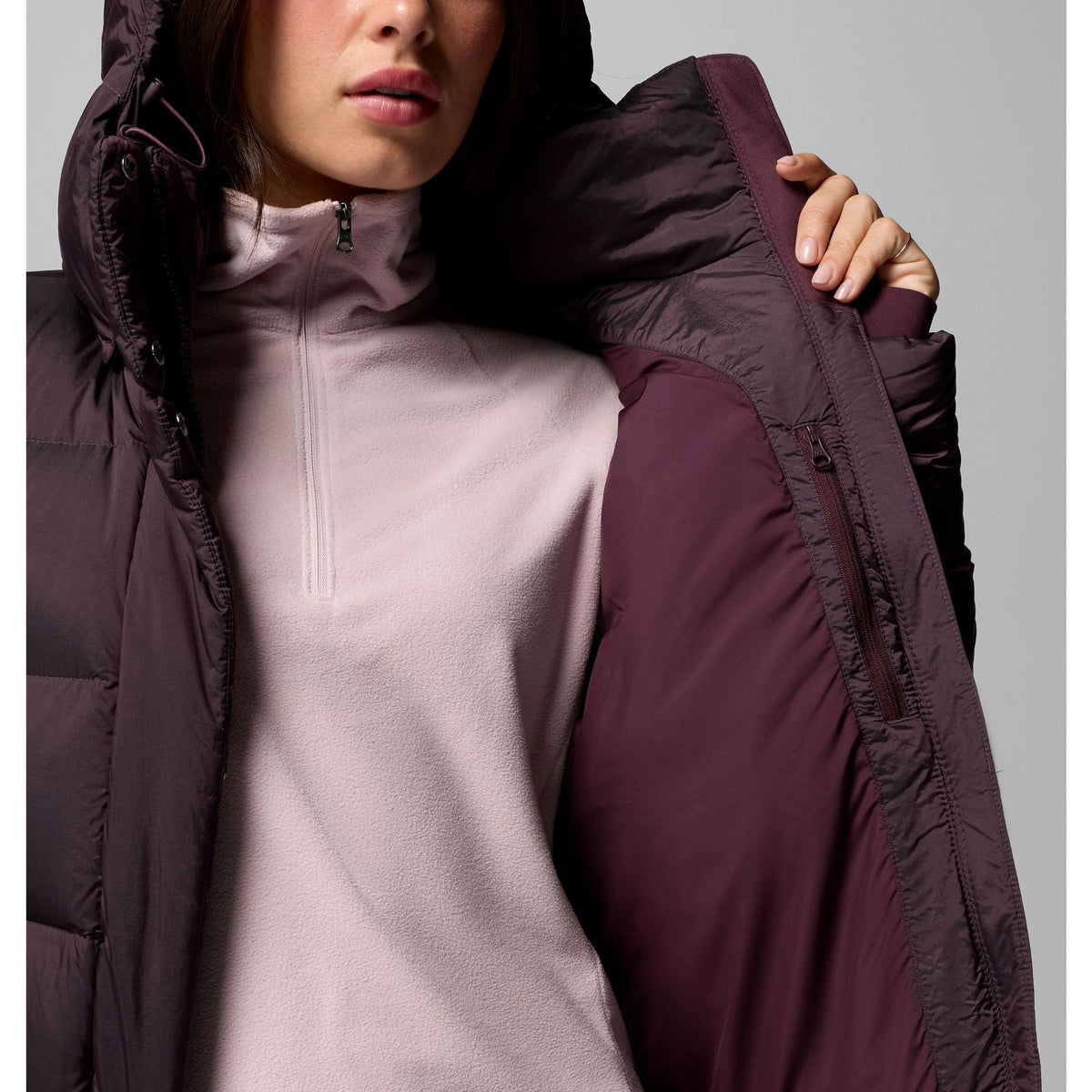 Columbia Women's Amaze Puff Hooded Jacket - Moonvista High Shine