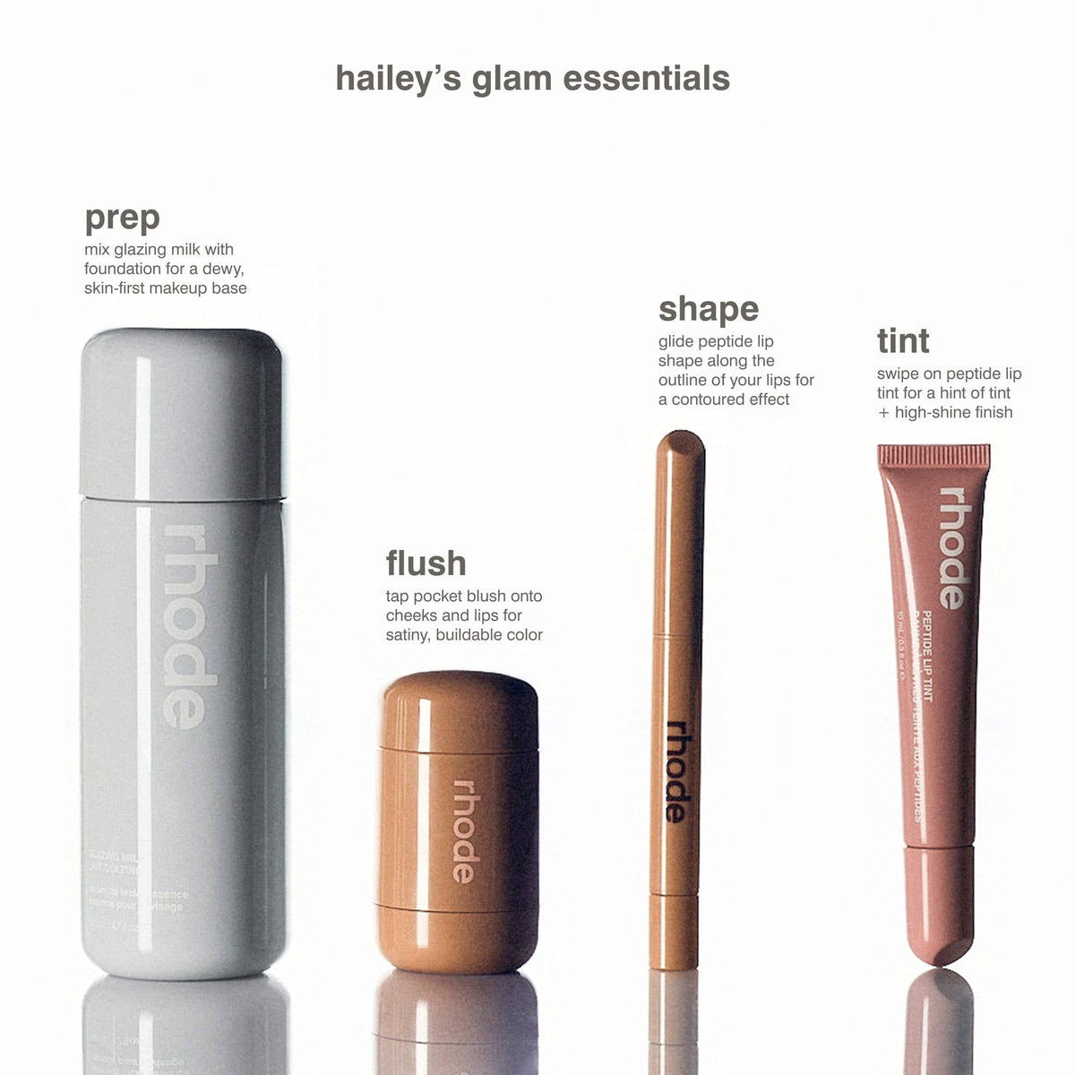 Rhode Peptide Lip Tint Nourishing Glaze - Salty Tan - soft mauve