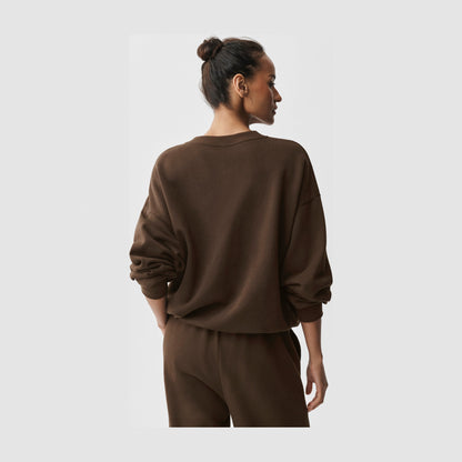 Alo Yoga Accolade Crew Neck Pullover - Espresso
