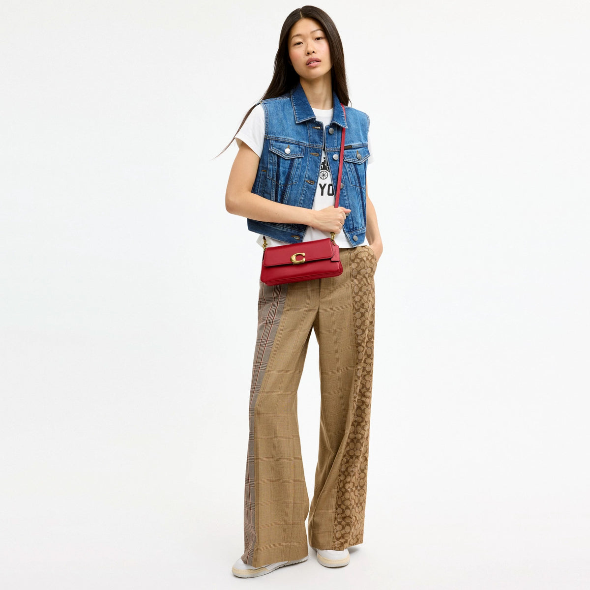 Coach Jet Shoulder Bag - Brass/Poppy