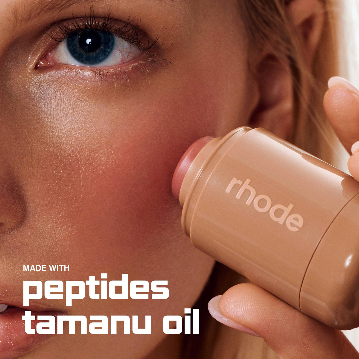 Rhode Pocket Blush Buildable Hydrating Cream Blush - Tan Line - pinky tan