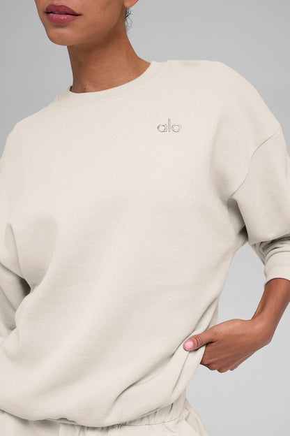Alo Yoga Accolade Crew Neck Pullover - Bone