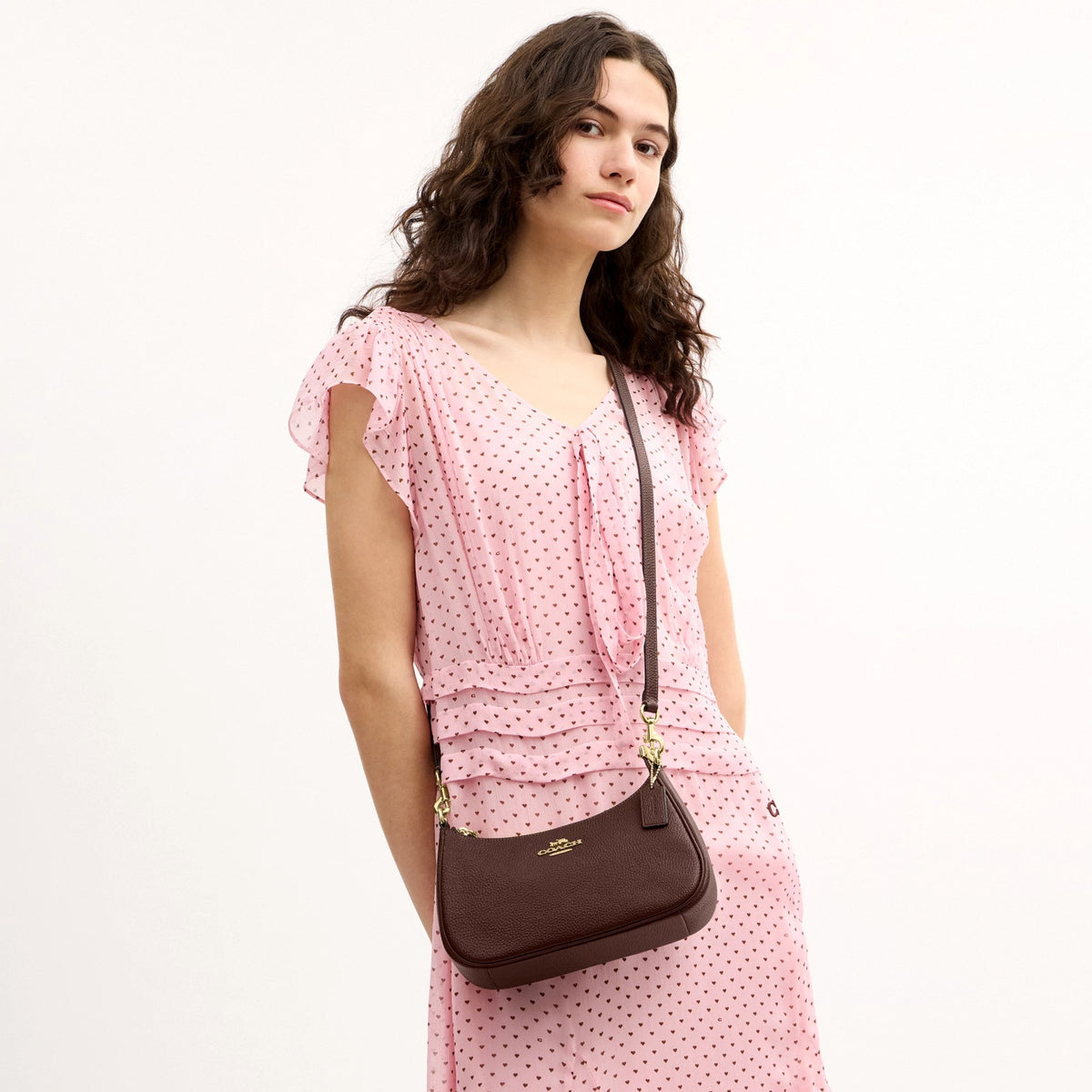 Coach Teri Shoulder Bag - Gold/Maple