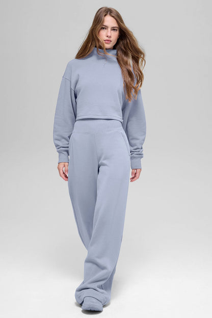 Alo Yoga Cropped Serenity Coverup - Winter Frost