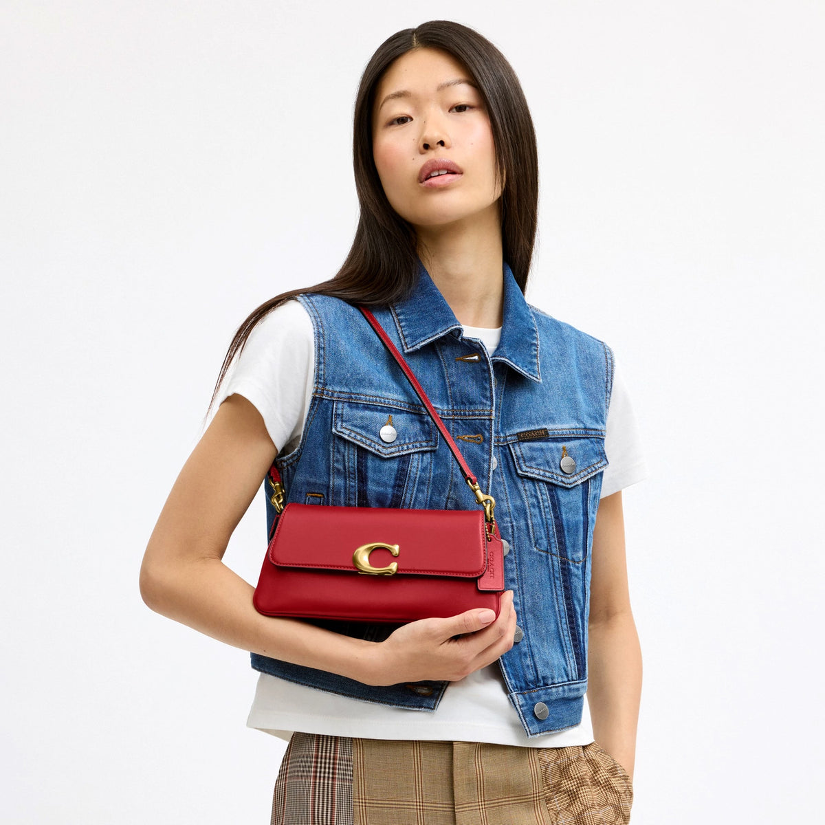Coach Jet Shoulder Bag - Brass/Poppy