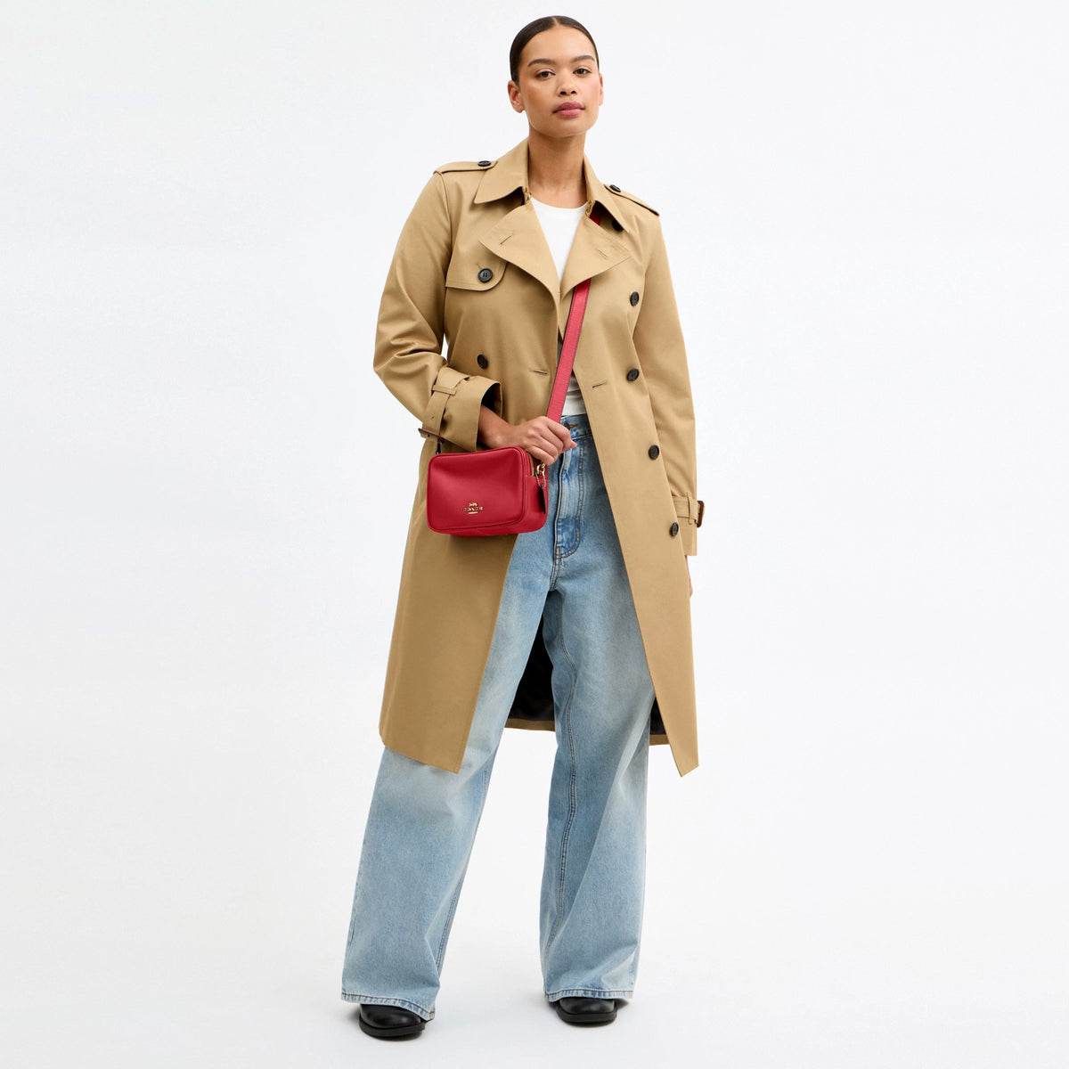 Coach Mini Carey Crossbody Bag - Gold/Poppy