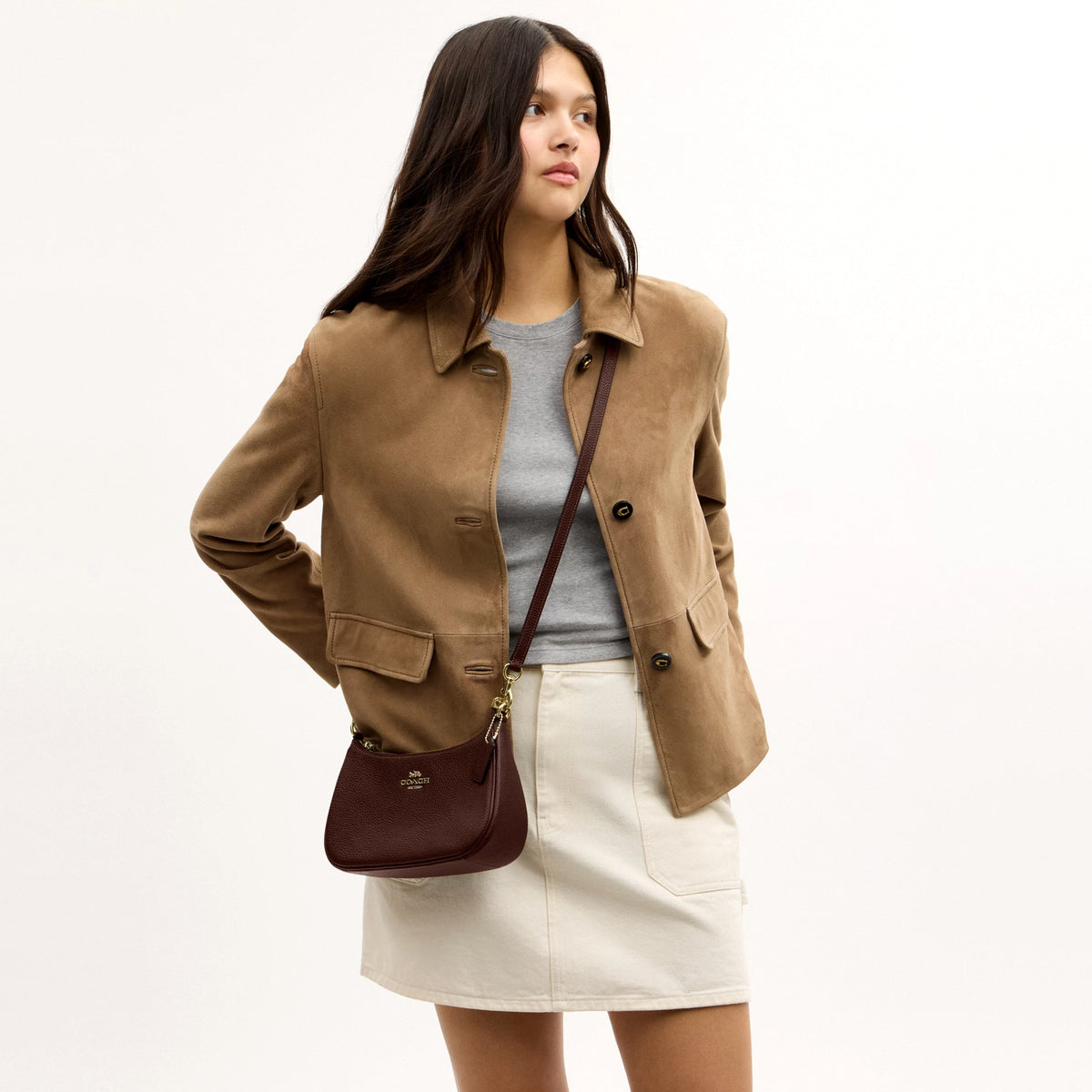 Coach Teri Shoulder Bag - Gold/Maple