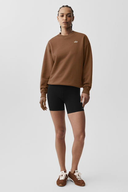 Alo Yoga Accolade Crew Neck Pullover - Sun Kissed Brown