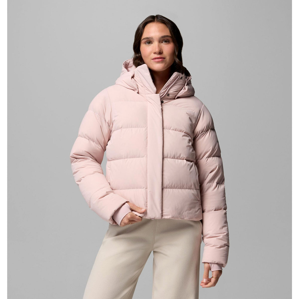Columbia Women's Amaze Puff Hooded Jacket - Mineral Pink