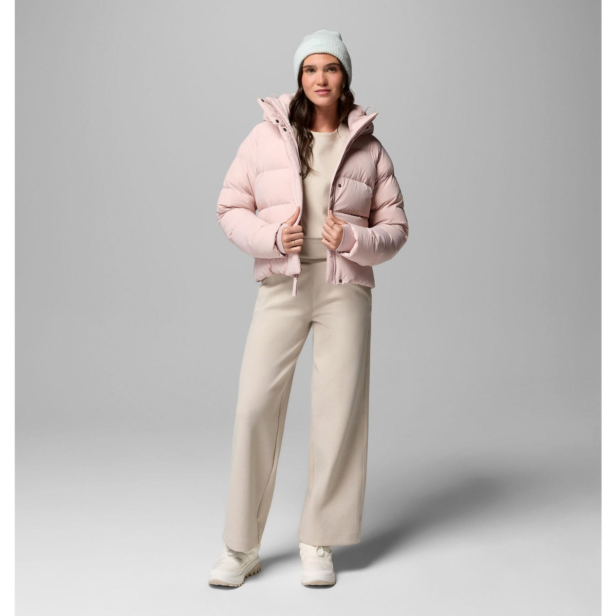 Columbia Women's Amaze Puff Hooded Jacket - Mineral Pink