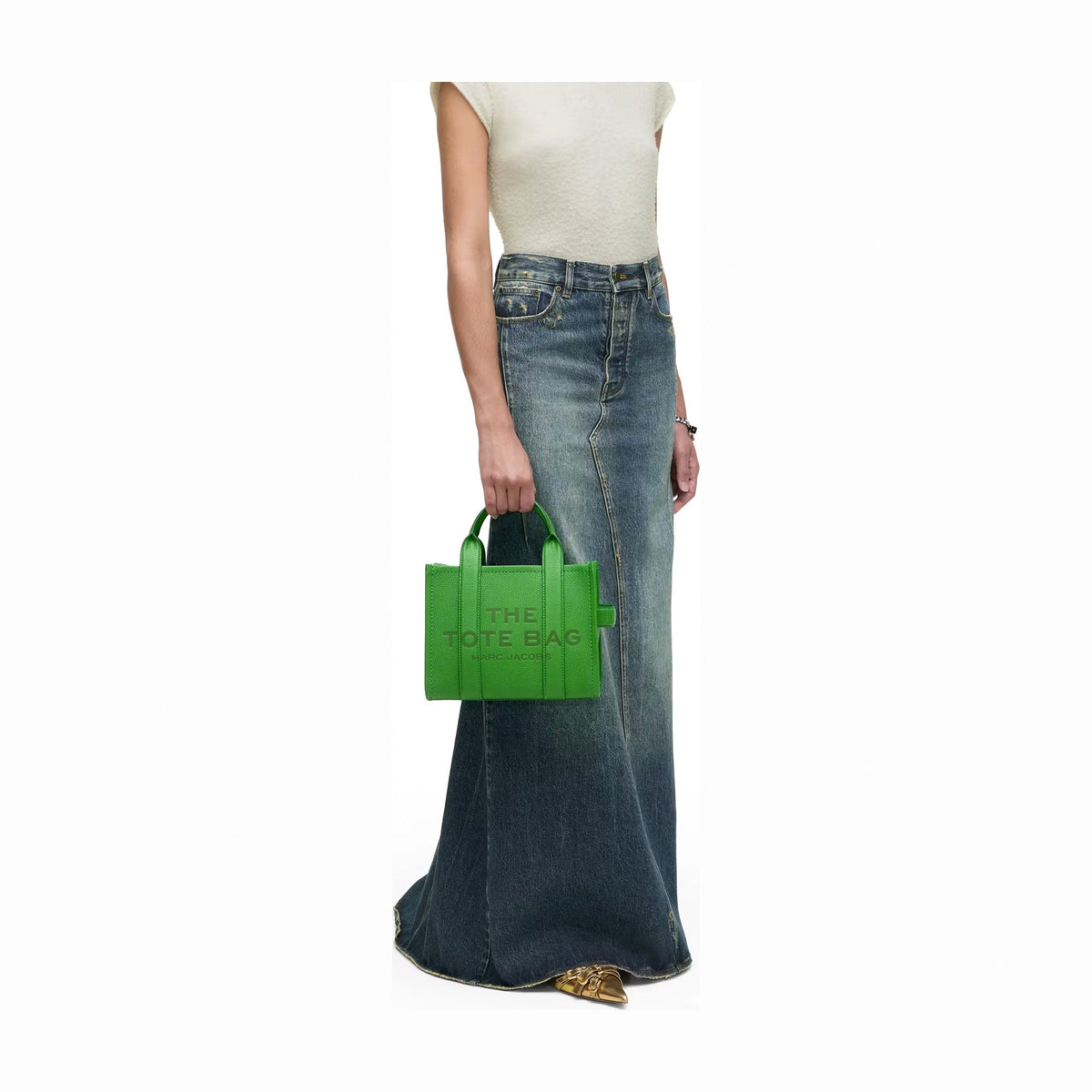Marc Jacobs The Leather Small Tote Bag - KIWI