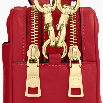 Coach Mini Carey Crossbody Bag - Gold/Poppy