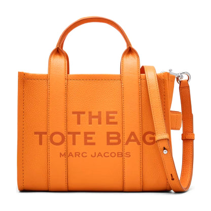 Marc Jacobs The Leather Small Tote Bag - TANGERINE
