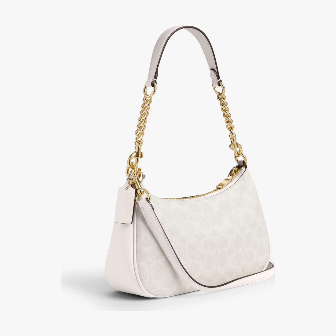 Coach Teri Shoulder Bag In Signature Canvas - Gold/White/Chalk