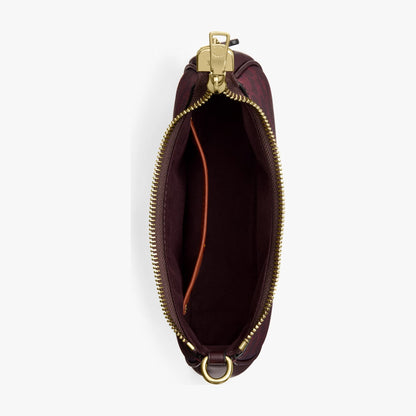 Coach Teri Mini Crossbody Bag In Signature Canvas - Gold/Black Currant