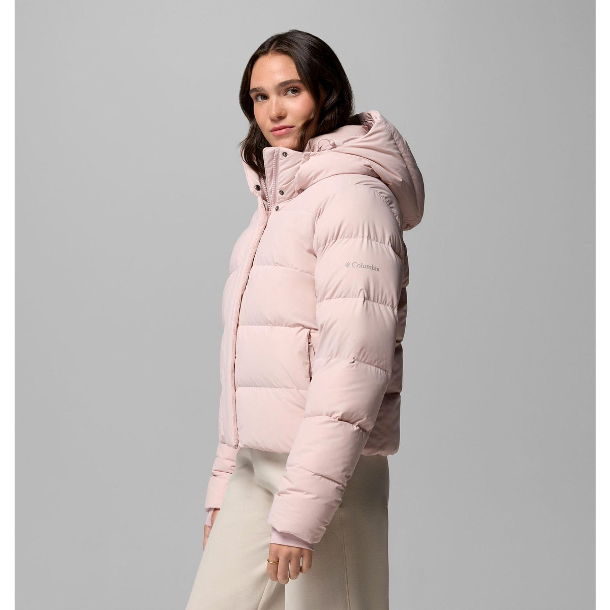 Columbia Women's Amaze Puff Hooded Jacket - Mineral Pink