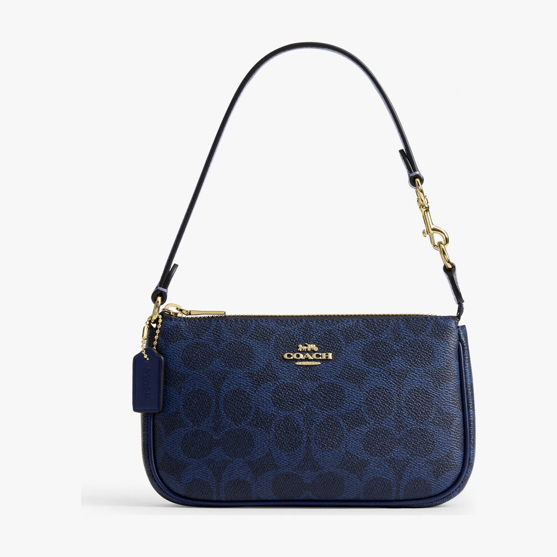 Coach Nolita 19 In Signature Canvas - Gold/Navy