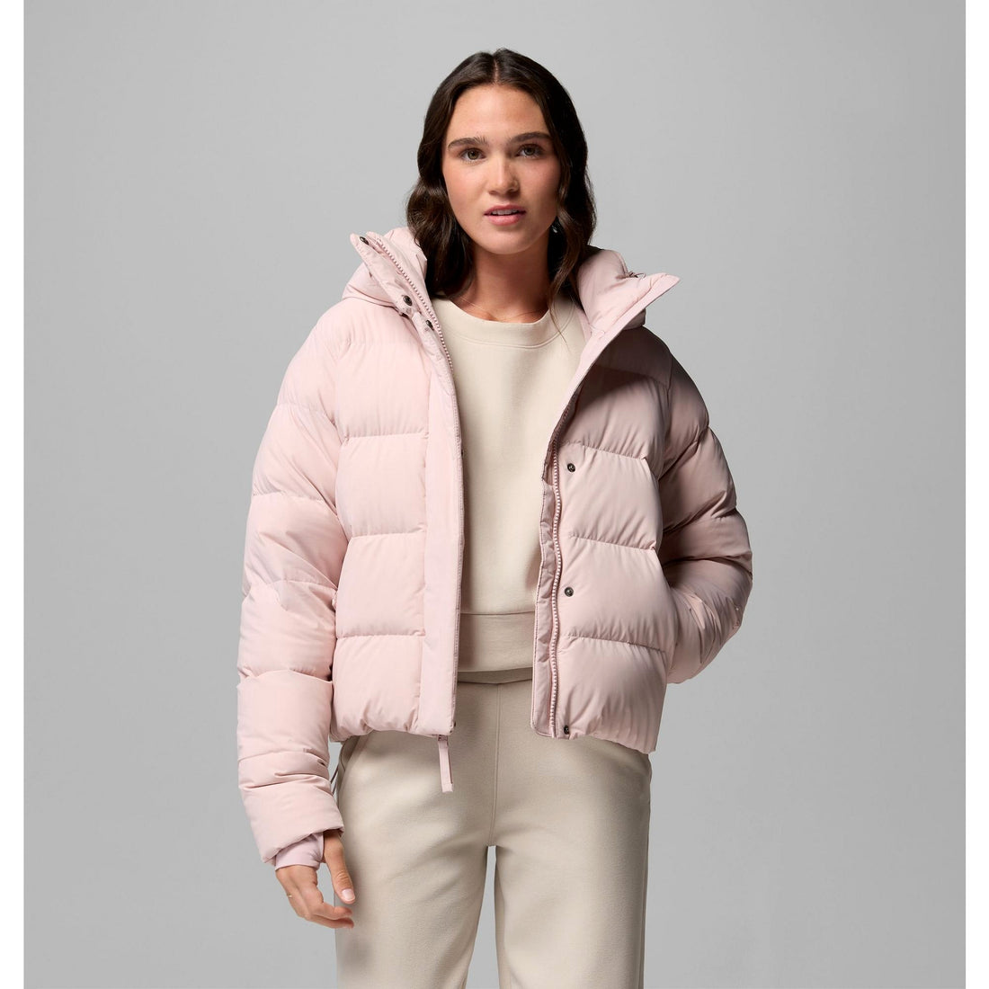 Columbia Women's Amaze Puff Hooded Jacket - Mineral Pink