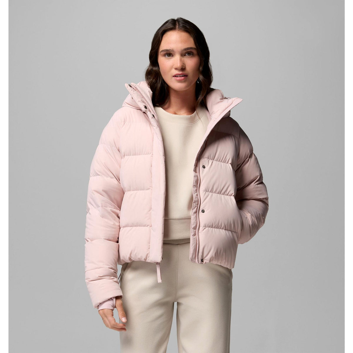 Columbia Women's Amaze Puff Hooded Jacket - Mineral Pink