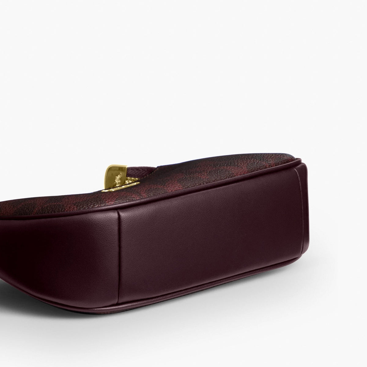 Coach Teri Mini Crossbody Bag In Signature Canvas - Gold/Black Currant