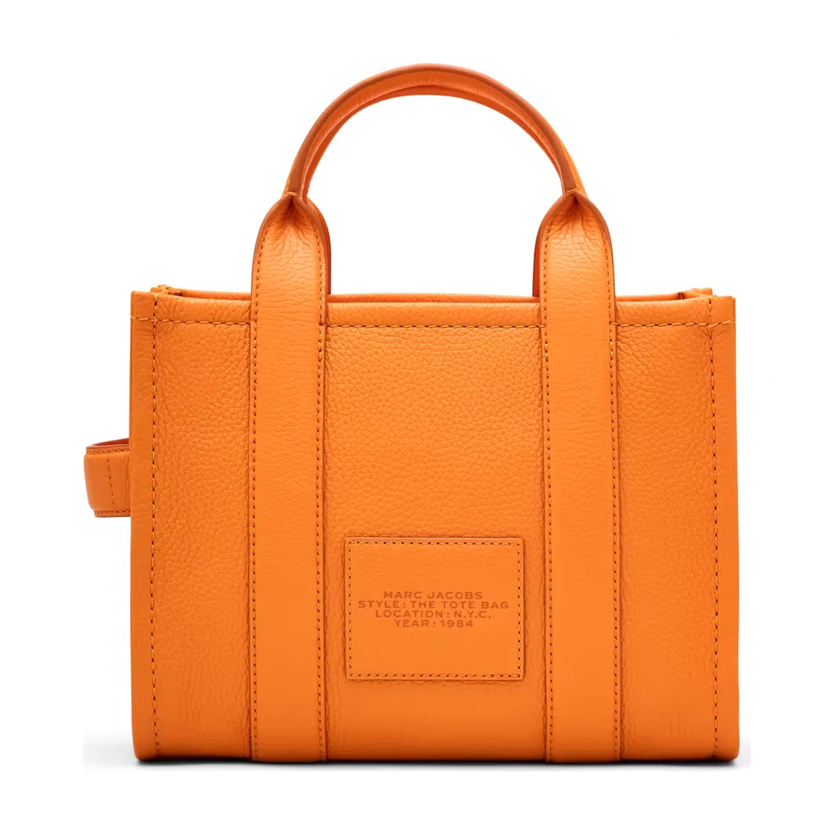 Marc Jacobs The Leather Small Tote Bag - TANGERINE
