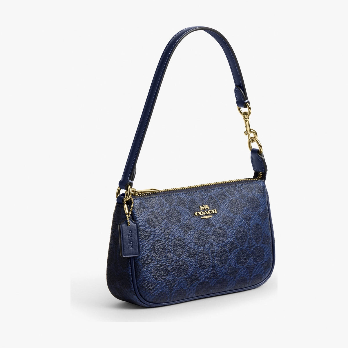 Coach Nolita 19 In Signature Canvas - Gold/Navy