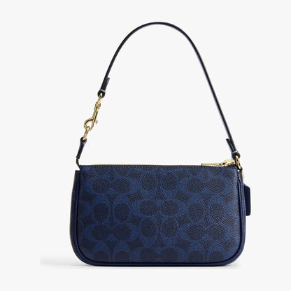 Coach Nolita 19 In Signature Canvas - Gold/Navy