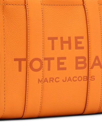 Marc Jacobs The Leather Small Tote Bag - TANGERINE