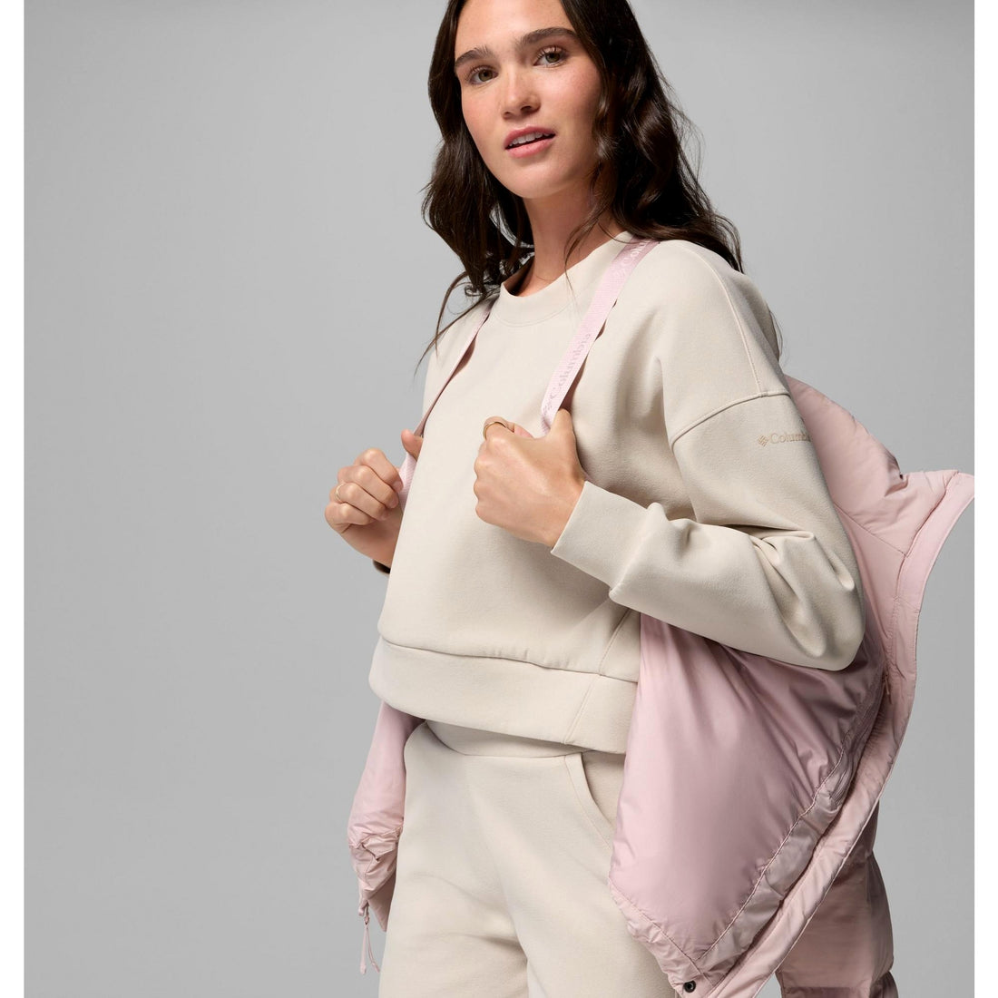 Columbia Women's Amaze Puff Hooded Jacket - Mineral Pink