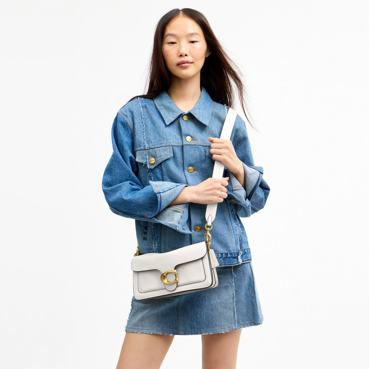 Coach Tabby Shoulder Bag 26 - Brass/Chalk