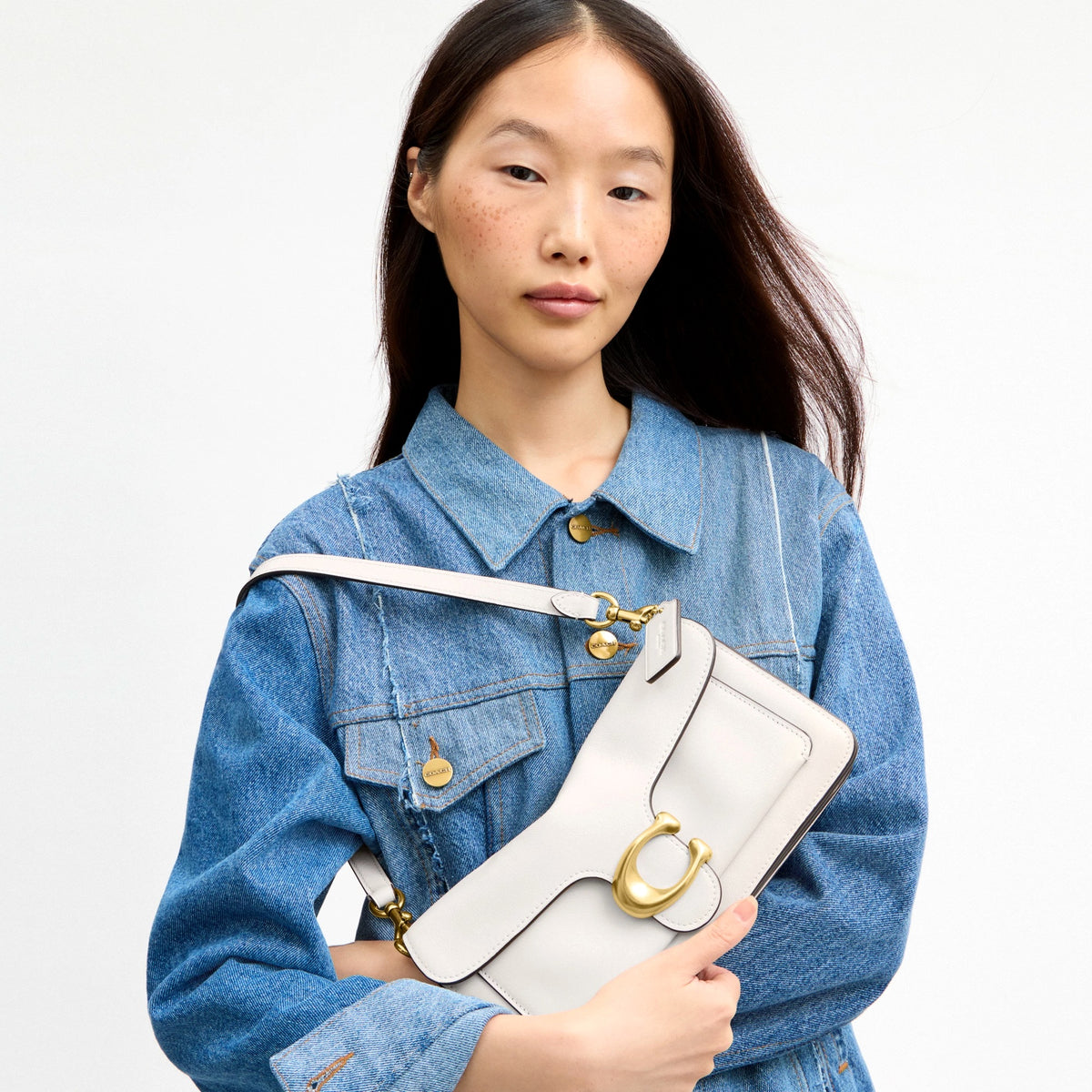 Coach Tabby Shoulder Bag 26 - Brass/Chalk