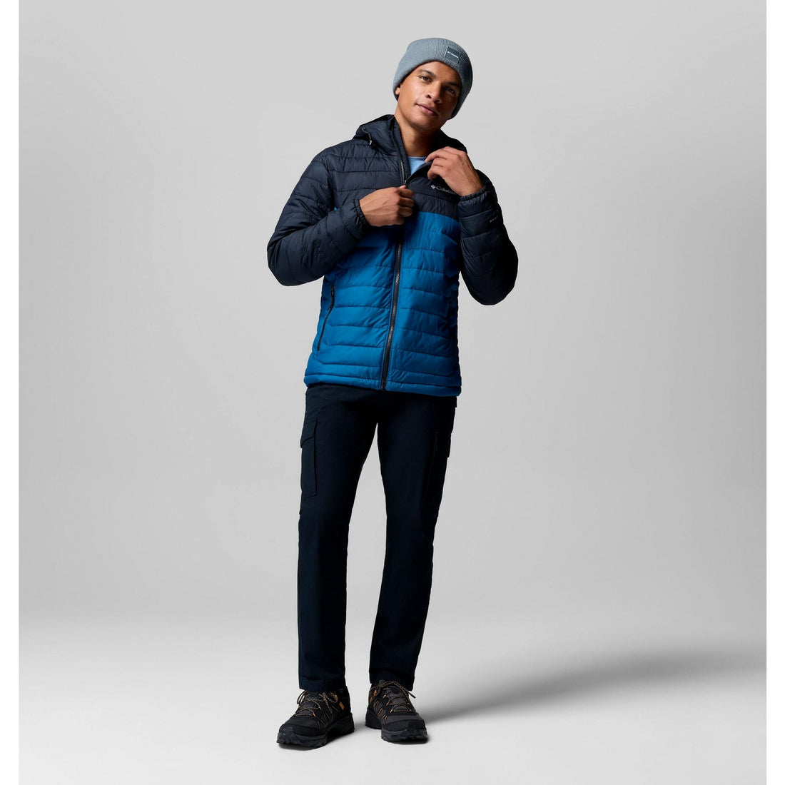 Columbia Men's Powder Lite II Hooded Jacket - Phoenix Blue, Black