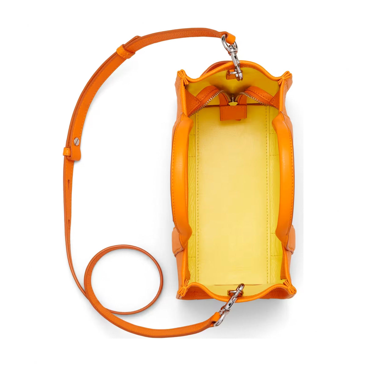 Marc Jacobs The Leather Small Tote Bag - TANGERINE
