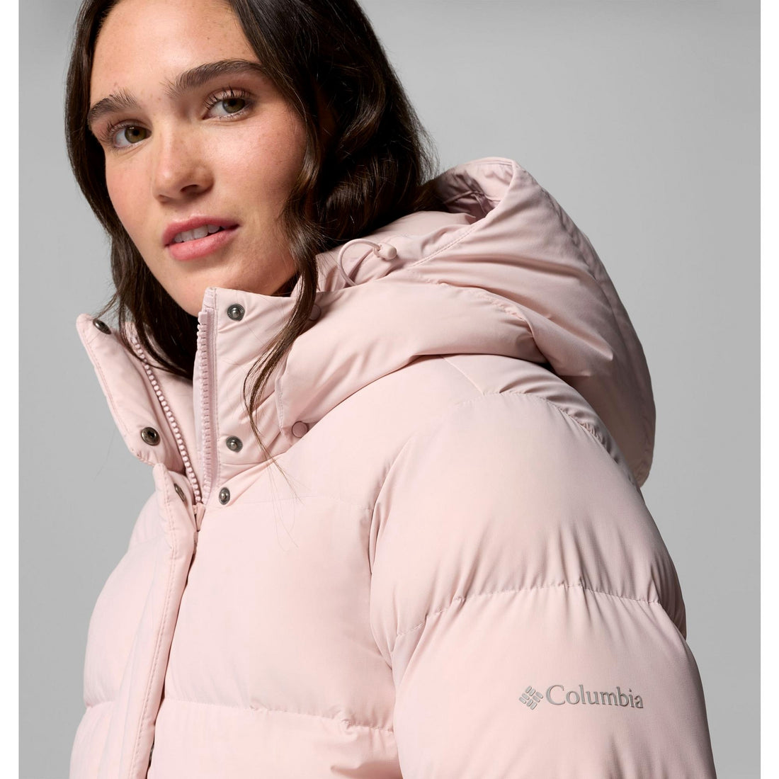 Columbia Women's Amaze Puff Hooded Jacket - Mineral Pink